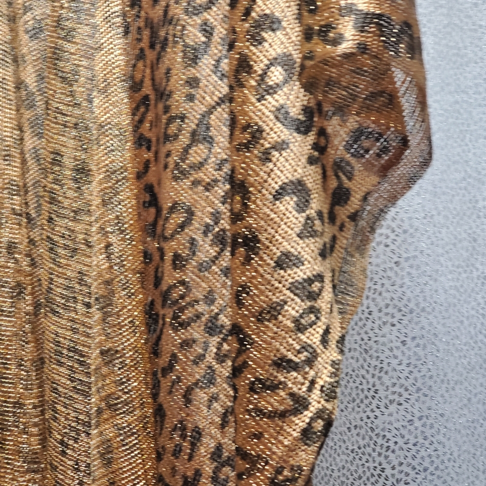 Leopard Print Kimono with Fringe - Picture 10 of 10